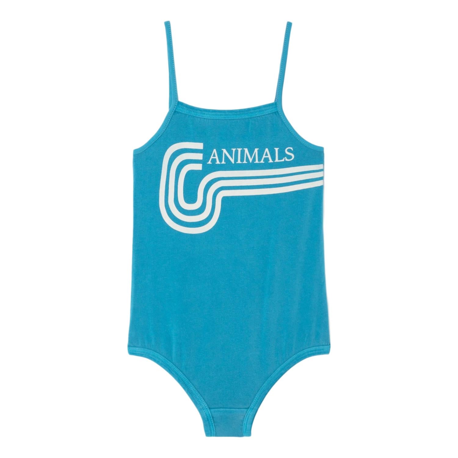 Blue Animals Fish Kids Swimsuit