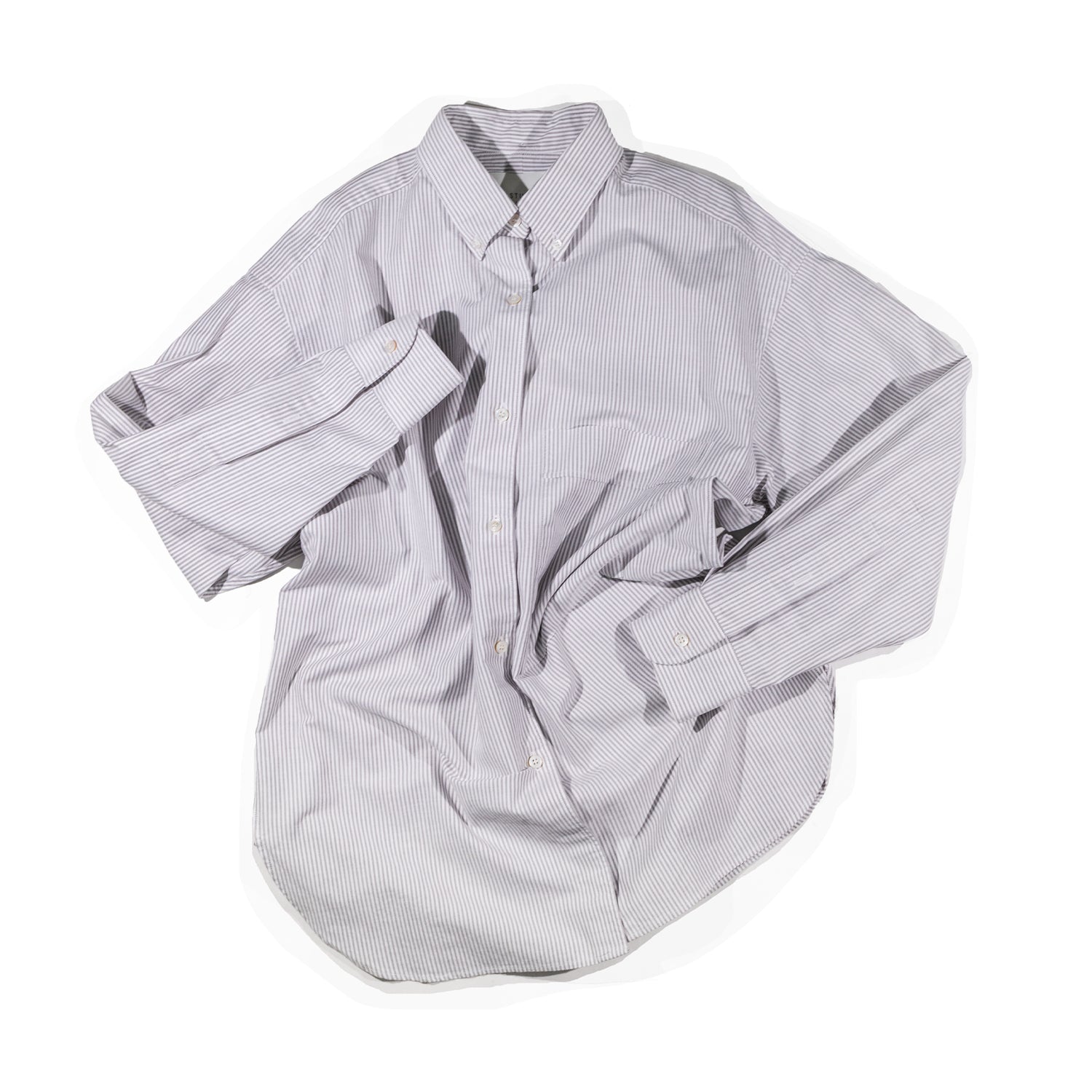 Studio Nicholson Creed Oversized Shirt in Grey Stripe