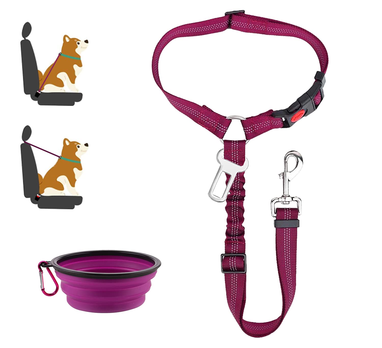 medium dog seat belt