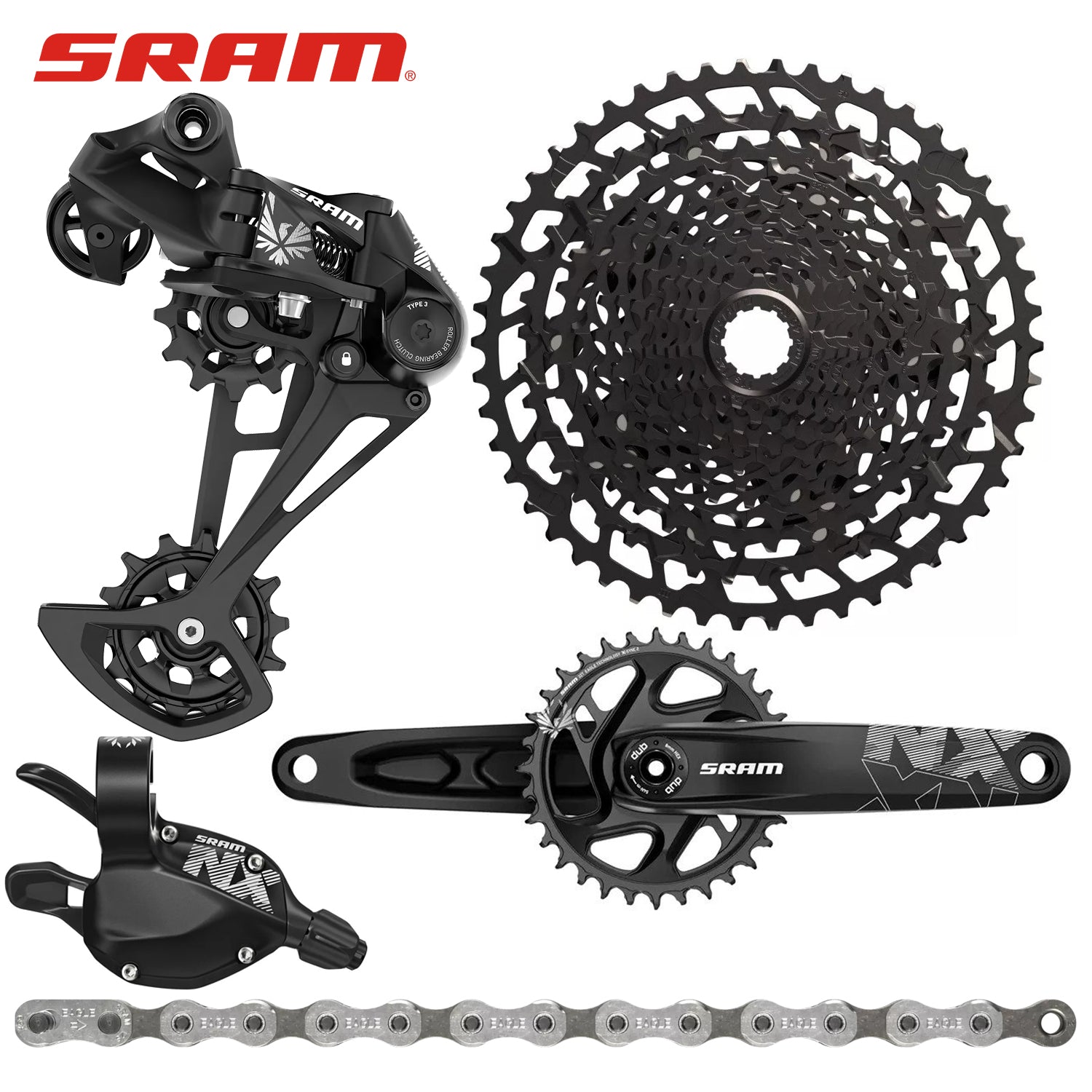 SRAM Groupset 12-Speed 10-50 HG 32T x 170mm – Supreme Bikes PH