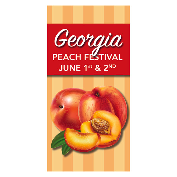 Peach Festival Pole Banner