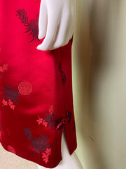 VIntage Hope Brothers Bespoke Red Satin Suit Dress