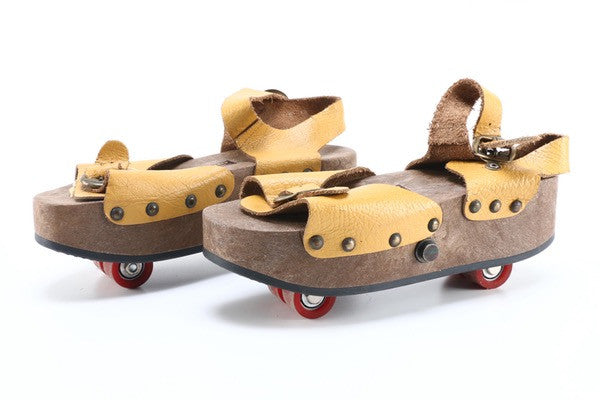Rare Vintage Omnia Roller Skates Suede 