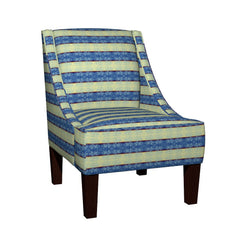Regency II Stripes Accent Armchair in Eco Canvas