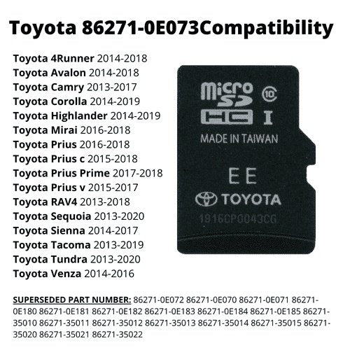 OEM 2014 Toyota Camry Camry XLE /V6 Navigation Micro SD Card Map#86271-OE181✅ 