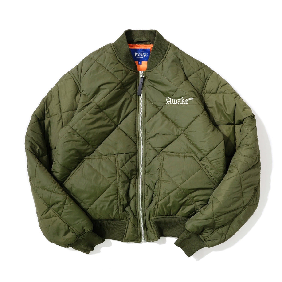 ブランド awake ny QUILTED PATCH BOMBER JACKET ボンバージ