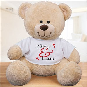 Personalized Couples Plush Teddy Bear