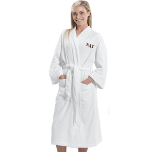 Embroidered Initials Bathrobe