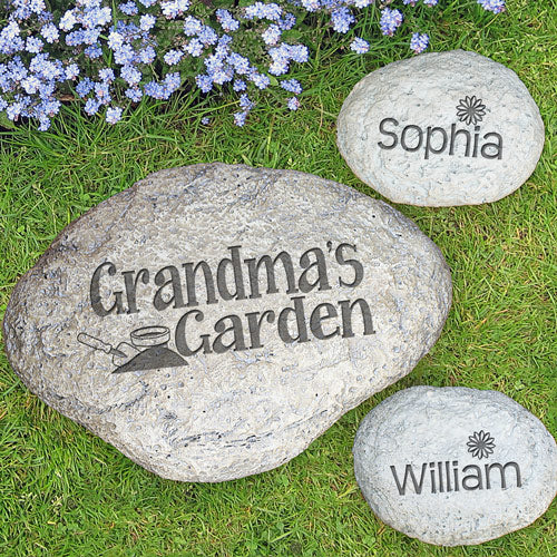 Engraved Garden Stone