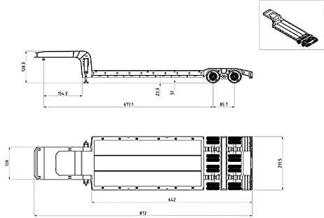 LESU 低床16輪トレーラー ステンレス製 更新版 – ROC model