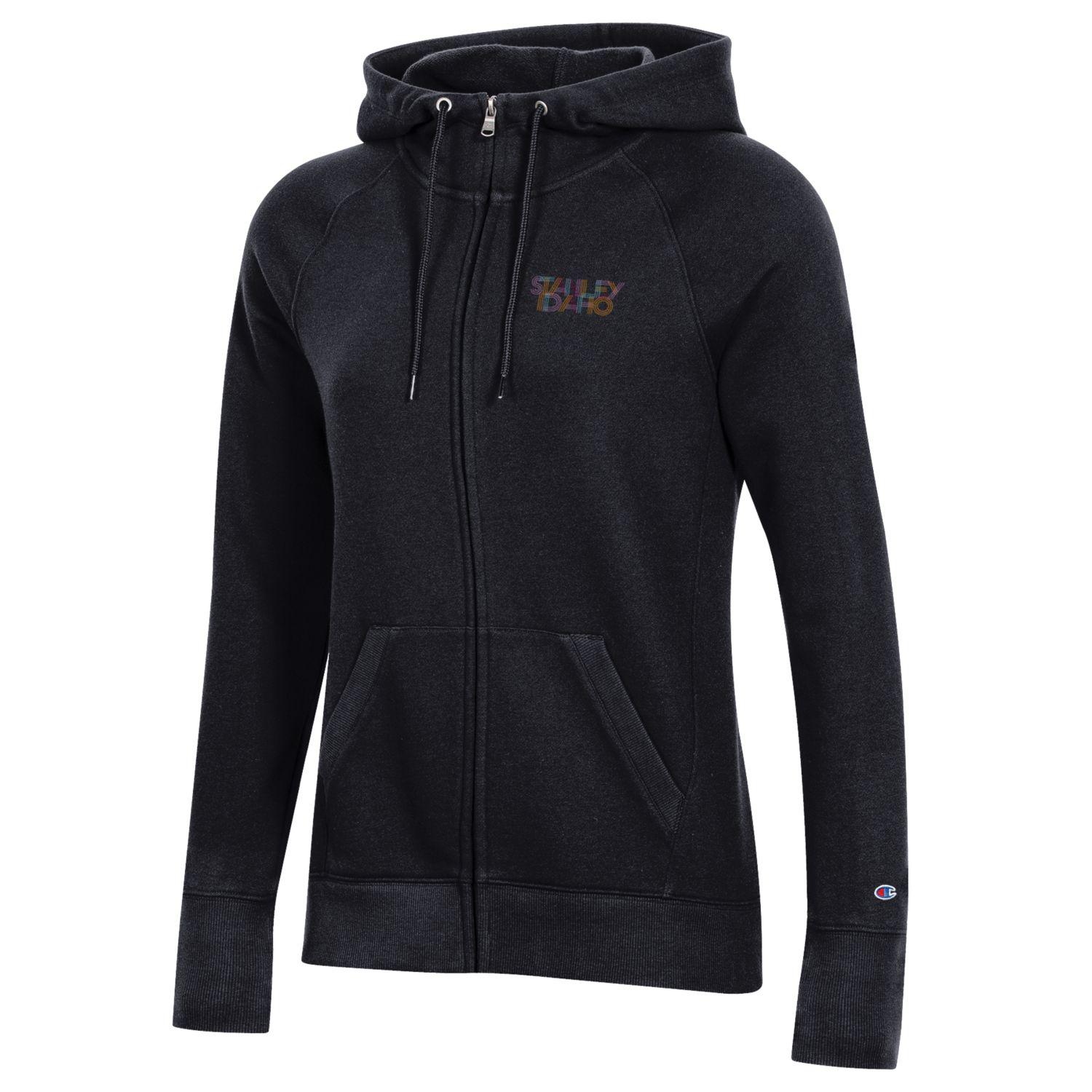 Women's Champion custom fleece full zip hoodie - embroidery - Stanley, –  Riverwear