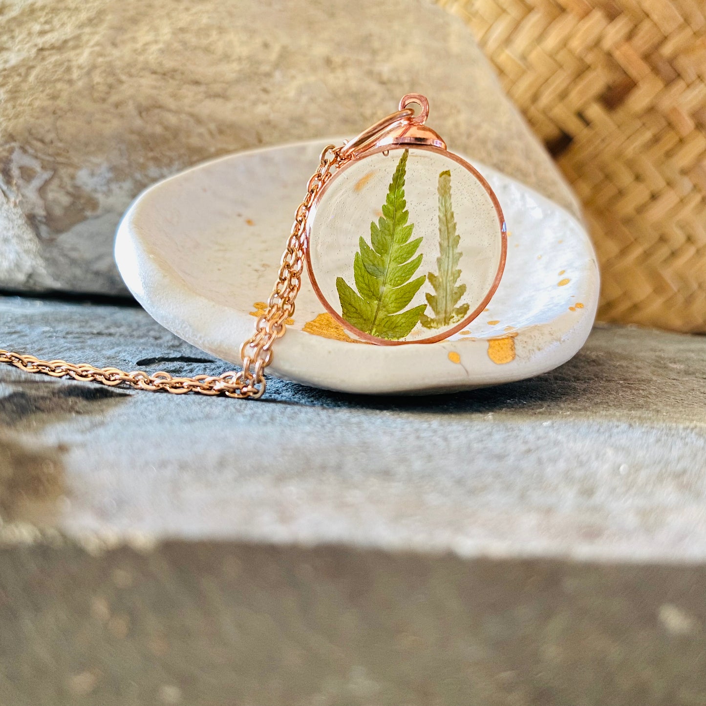 Double Fern Classic Pendant #12