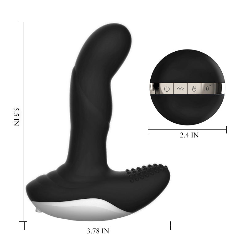 Dual Motors 3 Wiggle & 7 Vibration Prostate Massager Anal Vibrator