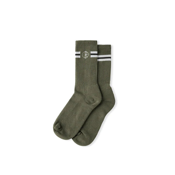 Polar Stroke Logo Socks Olive