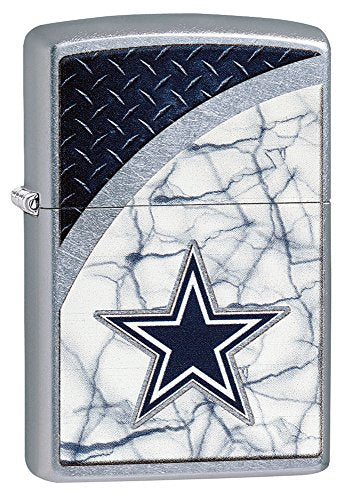 Zippo NFL Dallas Cowboys Helmet Street Chrome Windproof Lighter