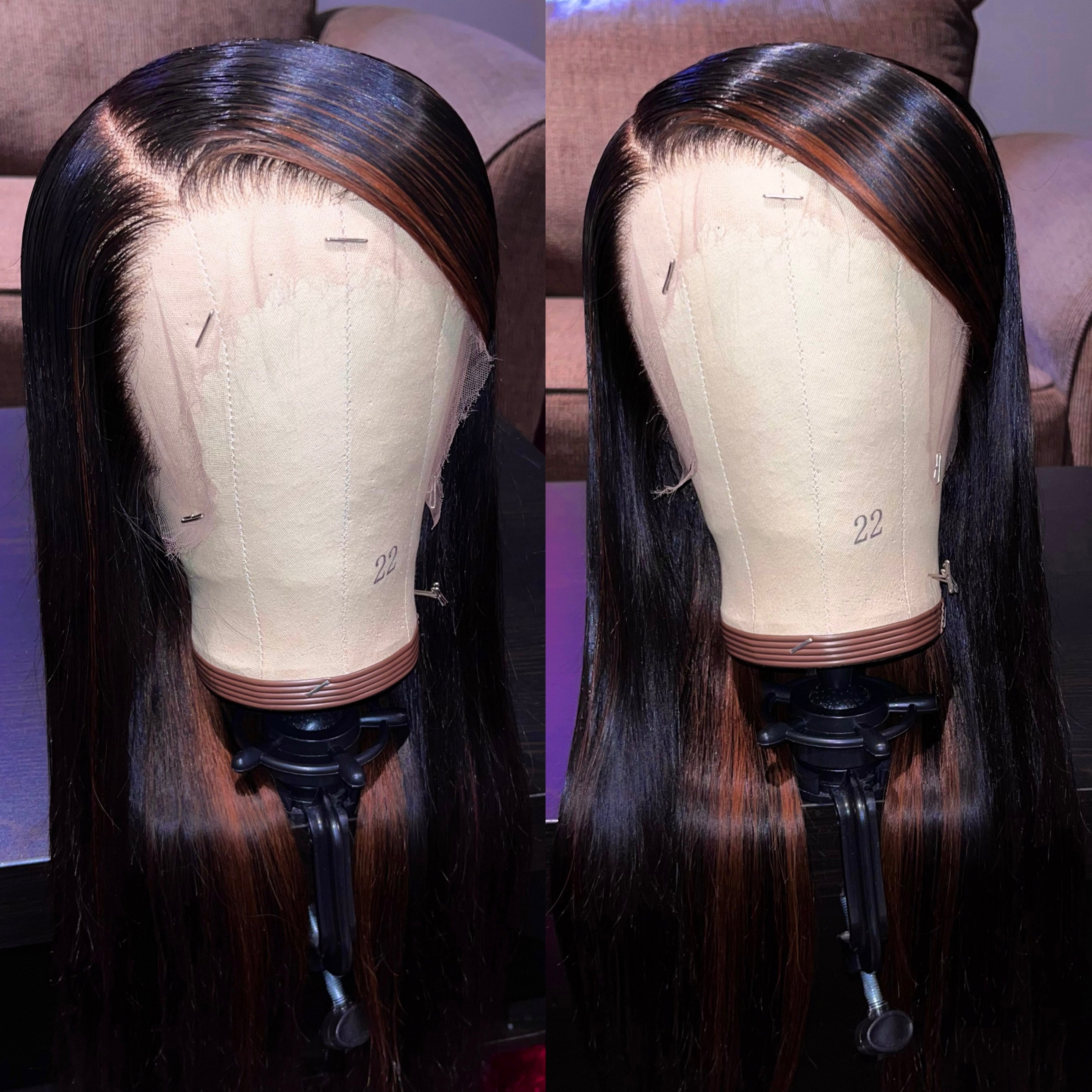 “MOCHA” Pre-plucked HD Lace Front Wig