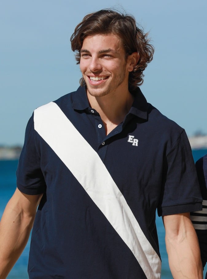 varsity polo shirt