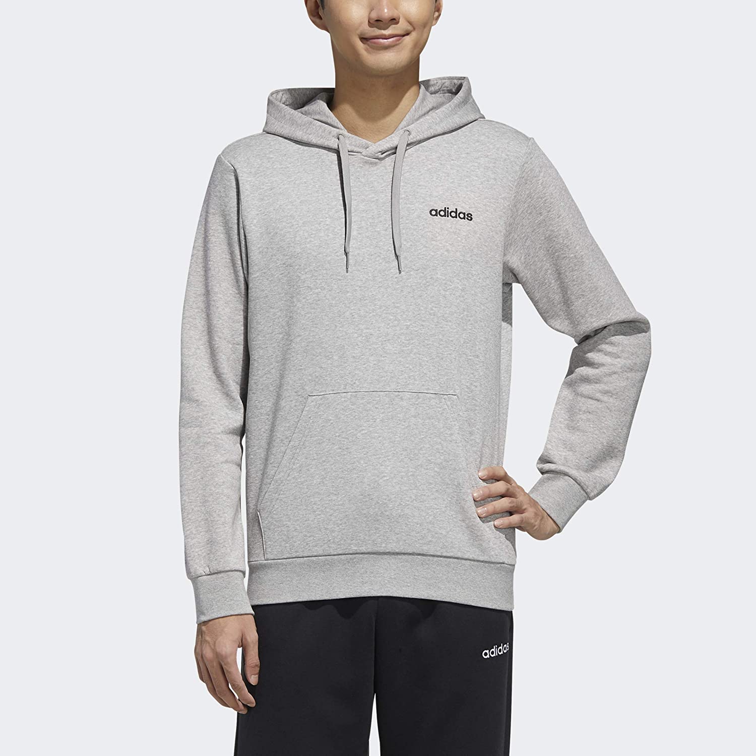 adidas men's essentials colorblock pullover sweatshirt