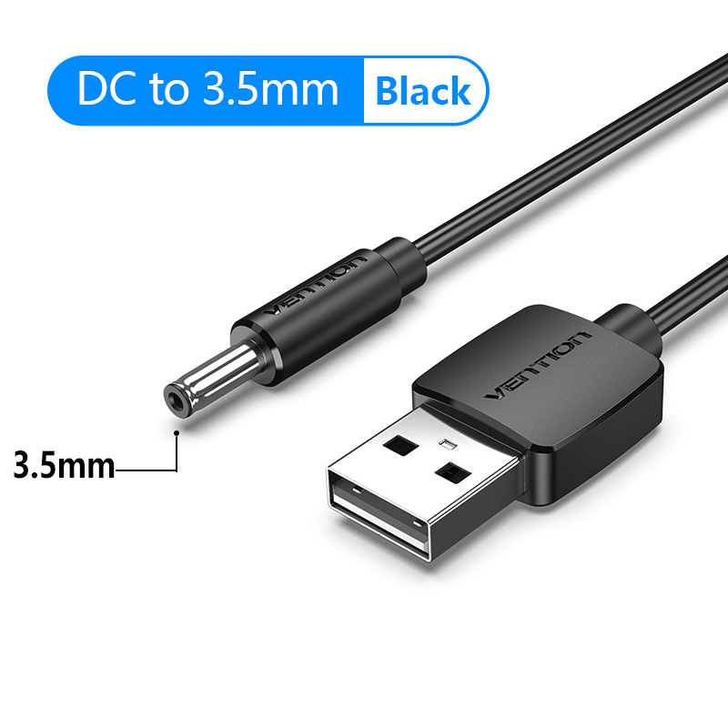 tafel Fonkeling olie USB to DC 3.5mm Power Cable USB A to 3.5 Jack Connector 5V Power Suppl