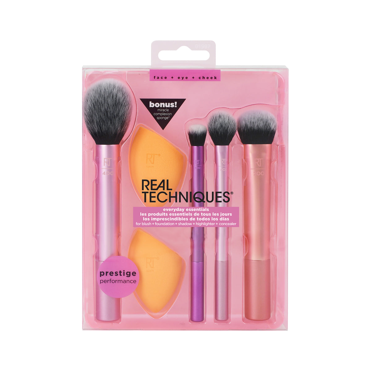 Odysseus Verstrooien lengte Real Techniques Makeup Brush Set with 2 Sponge Blenders for Eyeshadow,  Foundation, Blush, and Concealer, 6 Piece Makeup Brush Set | RealTechniques .com