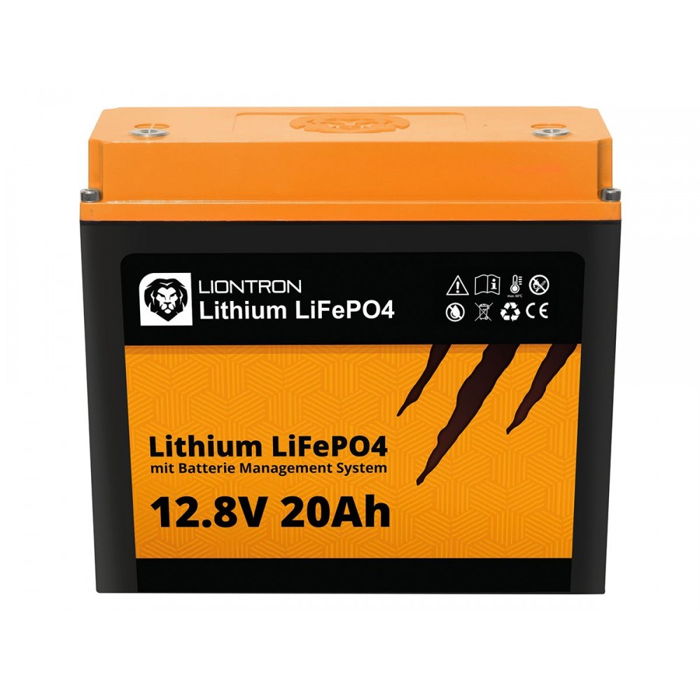 lunch behandeling Ook LIONTRON® Camper en Caravan Lithium Accu | LiFePO4 | 12,8V | 20Ah | In