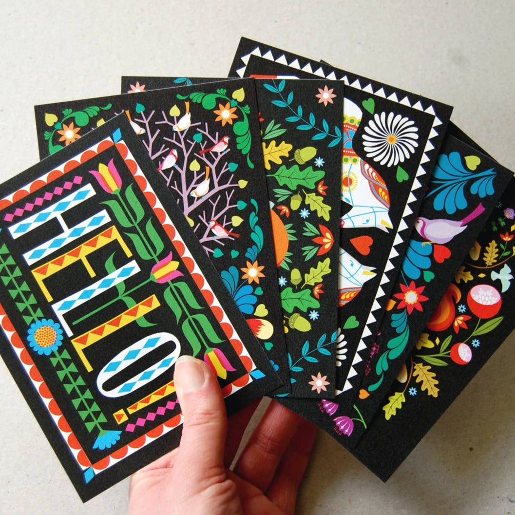 Folk Forest - Postkort 6 pk