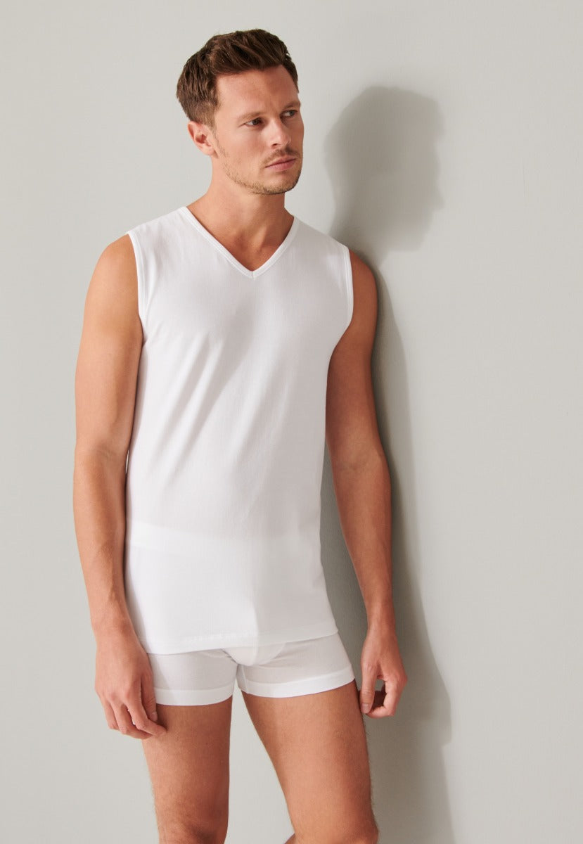 ORGANIC COTTON-TANKTOP V-NECK 2PACK – westlife-underwear