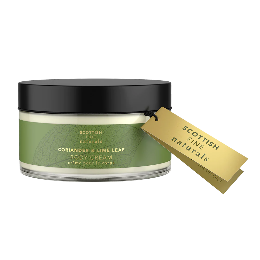 Scottish Fine Naturals - Coriander & Lime Leaf BODY CREAM 200ML JAR