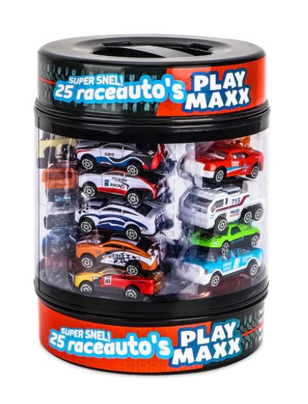 borduurwerk Lucky sturen PlayMaxx 25 Metalen Racebaan Autoset - Auto Speelgoed – Toys 'n Living