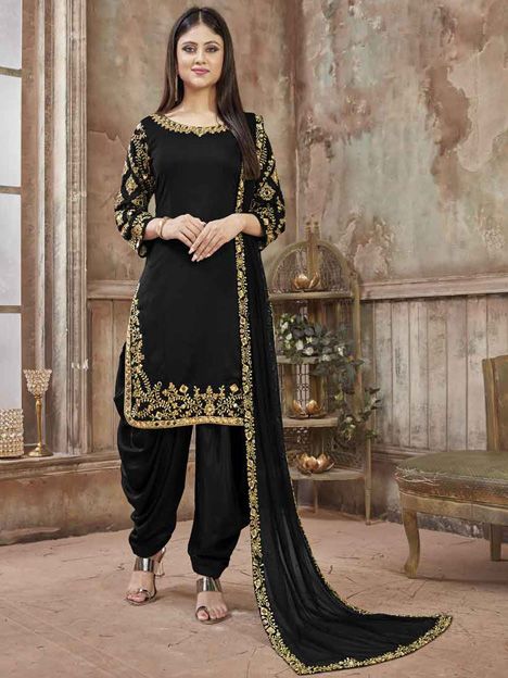 black suit design patiala