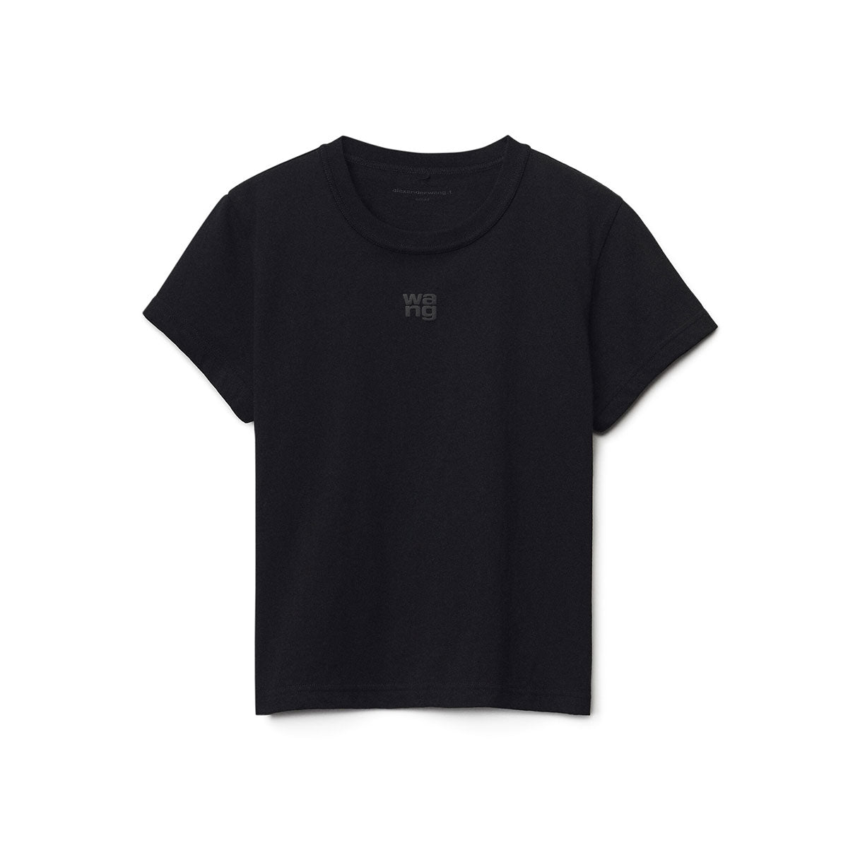 alexander wang コットンジャージー パフロゴ シュランケンtシャツ-