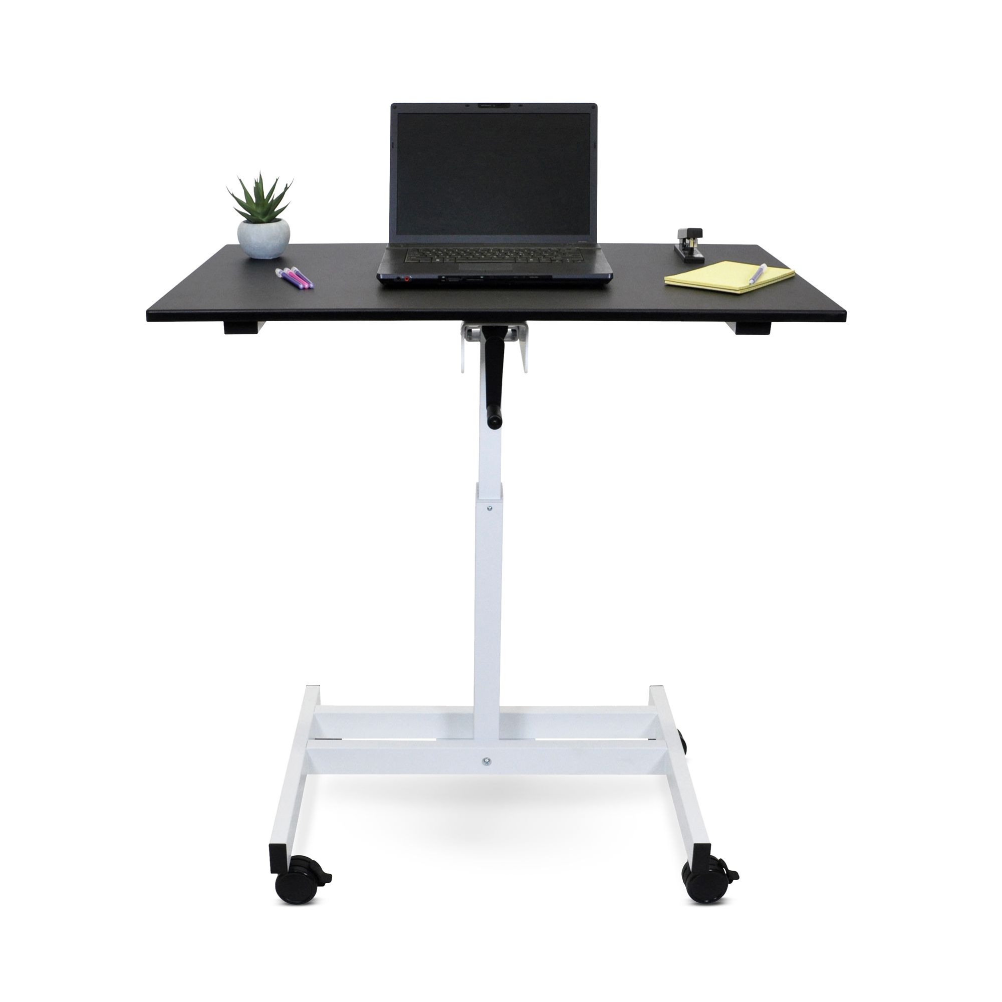 single column standing desk