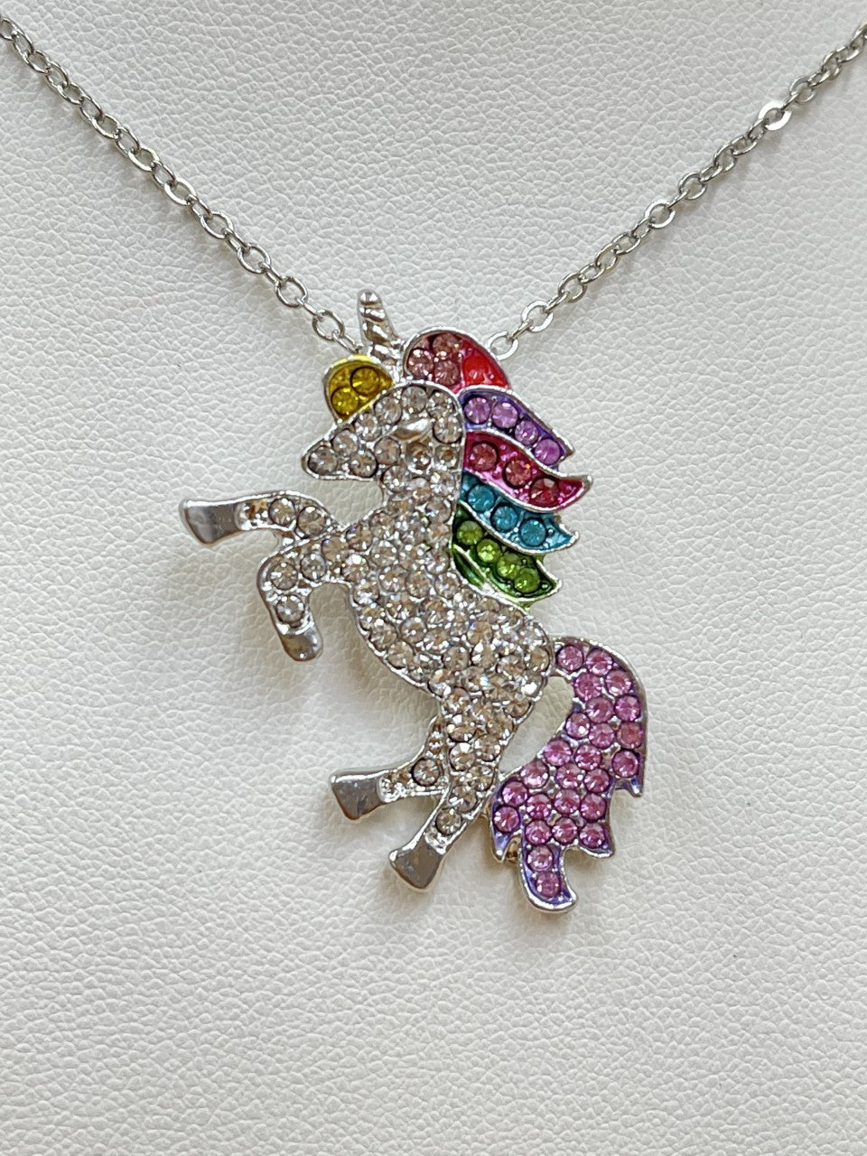 collar plata dije "Unicornio con Brillantes" – Accesorios”