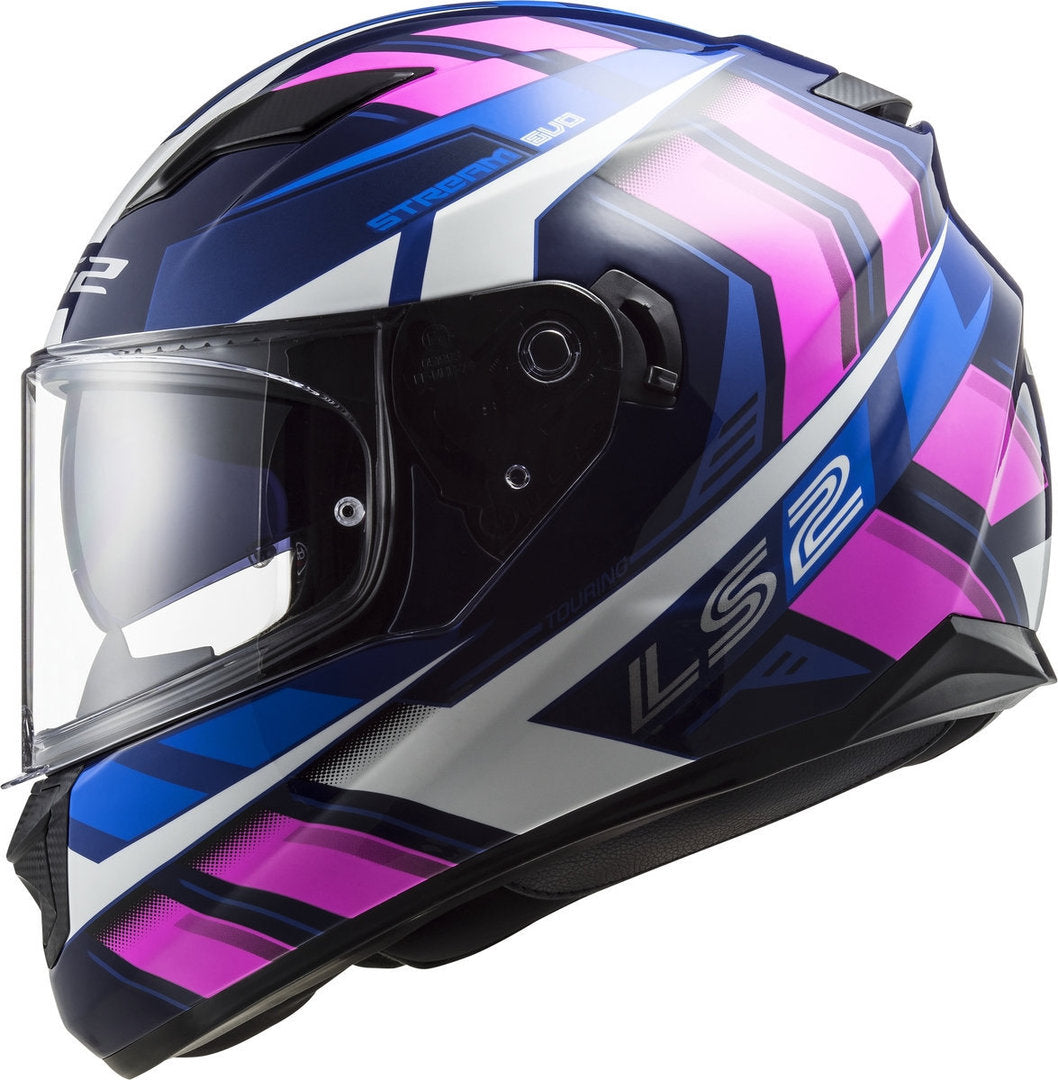 Casco LS2 Stream EVO Loop Azul/Rosa – Moto Helmets Sebastian