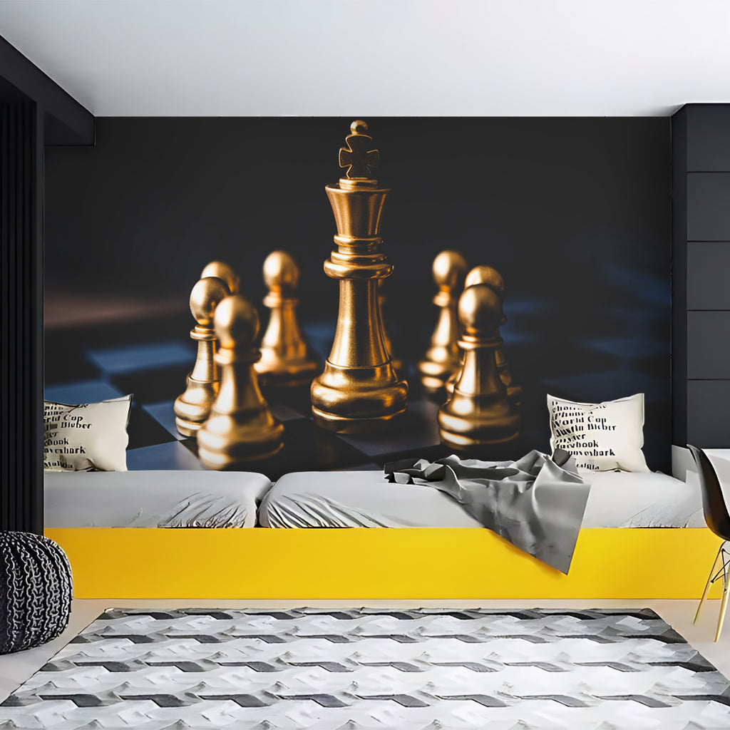 Golden Chess Knight Wallpaper – Myindianthings