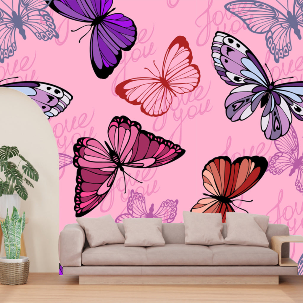 Multicolor Butterfly Wallpaper – Myindianthings