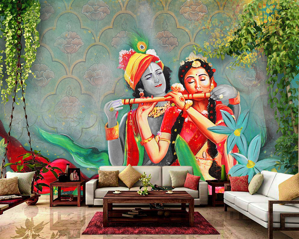 3D Radha Krishna Wallpaper – Myindianthings