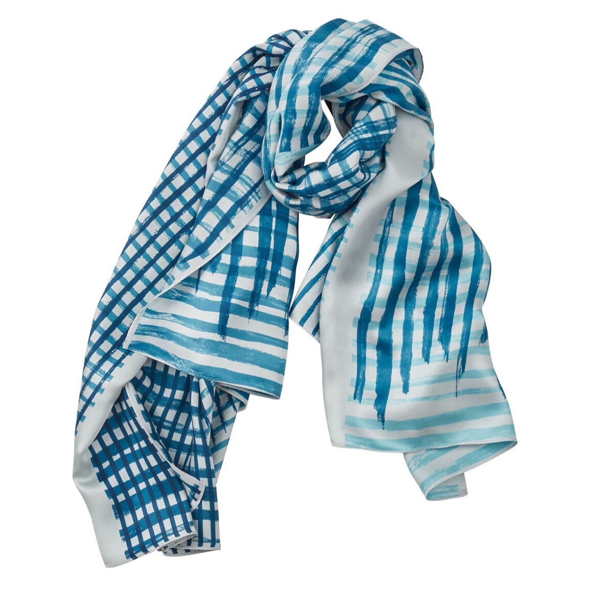 Porter Classic INDIGO PRINT SILK SCARF – unexpected store