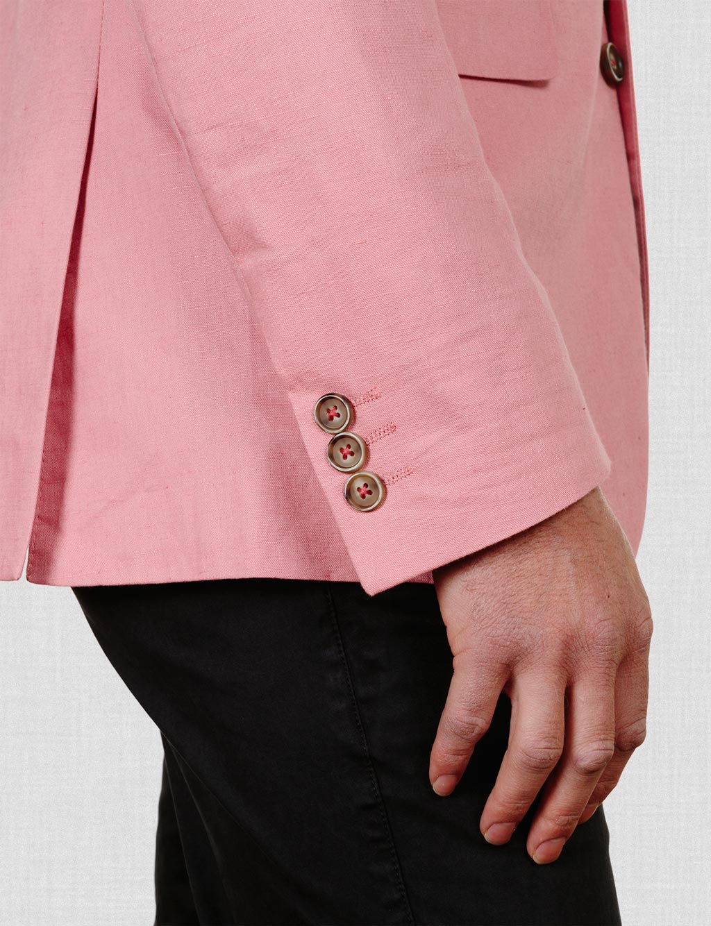 Blush Linen Blazer
