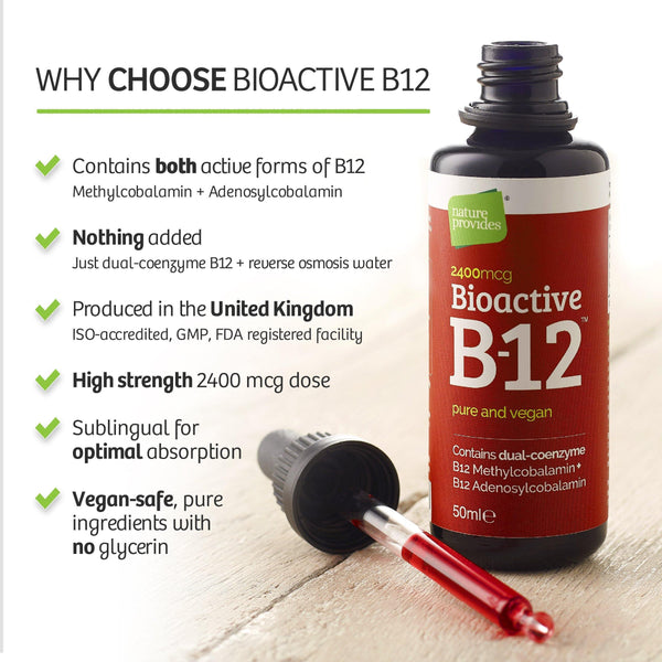 Bioactive Vitamin B12 Liquid (2400mcg/serving) 50ml