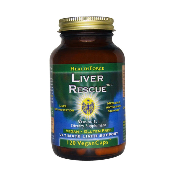 Liver Rescue V6 (Phase I & II Detox) 120 Vegan Capsules by HealthForce Nutritionals