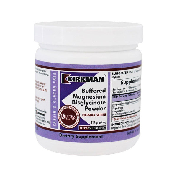 Magnesium BisGlycinate (Buffered) 4oz Powder by Kirkman