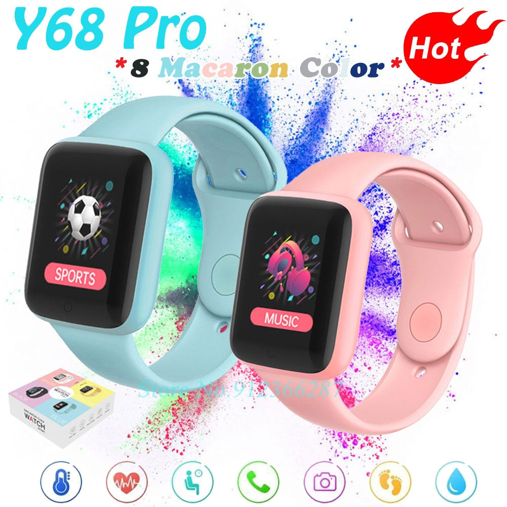 smart heart rate wristband y68 d20 pro