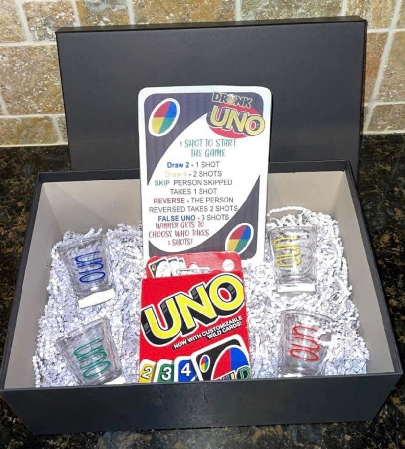 Drunk Uno With Extra Glasses 