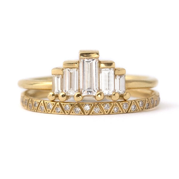 doorgaan sturen passend Art Deco Engagement Ring Set with Baguette Cut Diamonds – ARTEMER