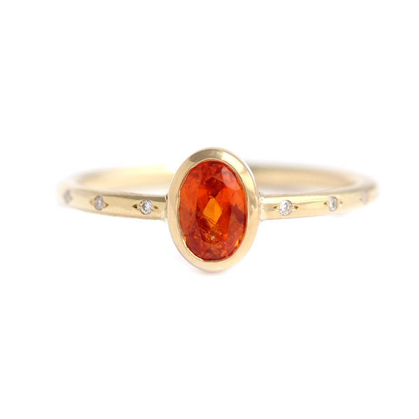 Orange Garnet Ring - Alternative 