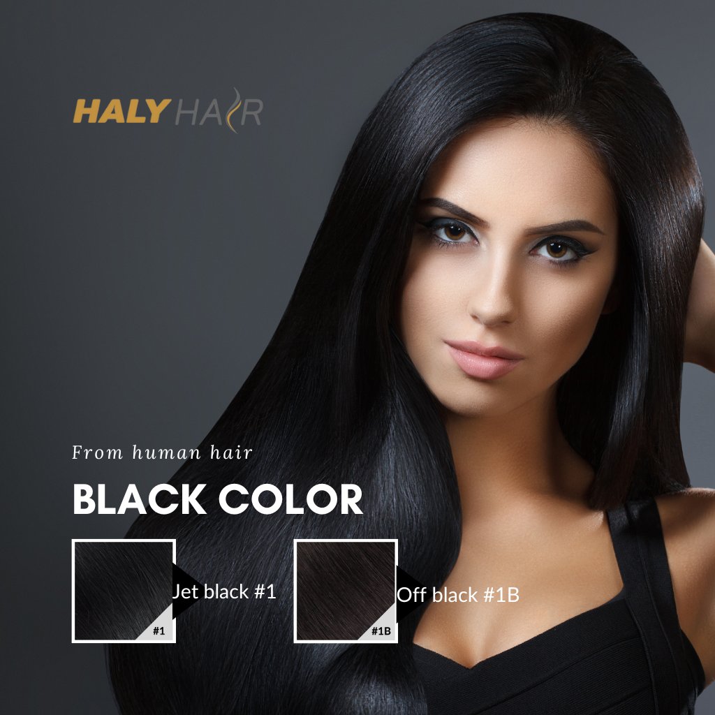 BLACK HAIR EXTENSIONS | HALY HAIR