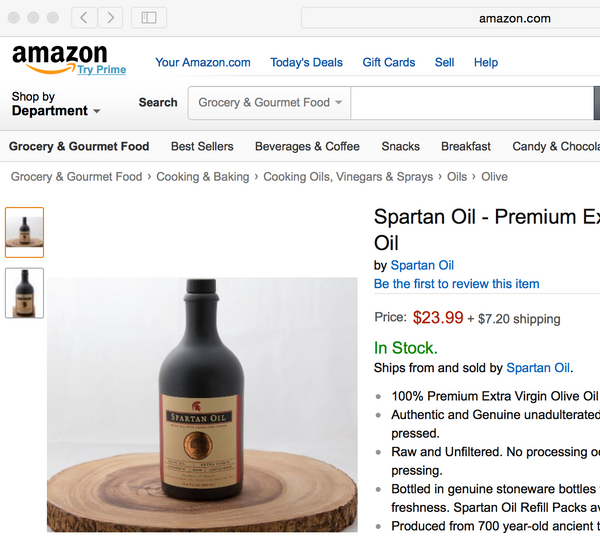 Spartan Oil on Amazon.com