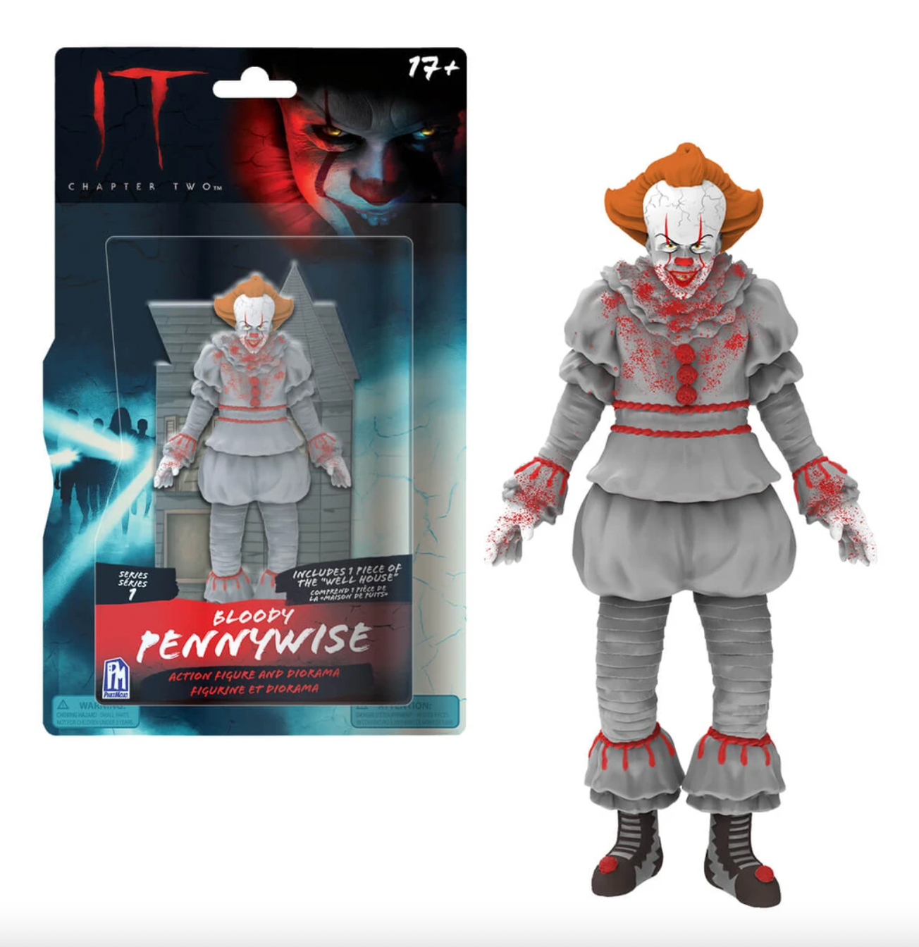 NECA Pennywise Action Figure Stephen King's Iron Horror Toy Doll