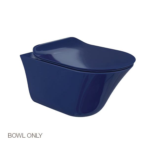 Vive Rimless Wall Hung Toilet Bowl Without Toilet Seat Cover In Indigo Kohler Online Store 3444